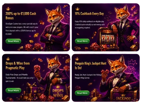 dicespin casino bonuses