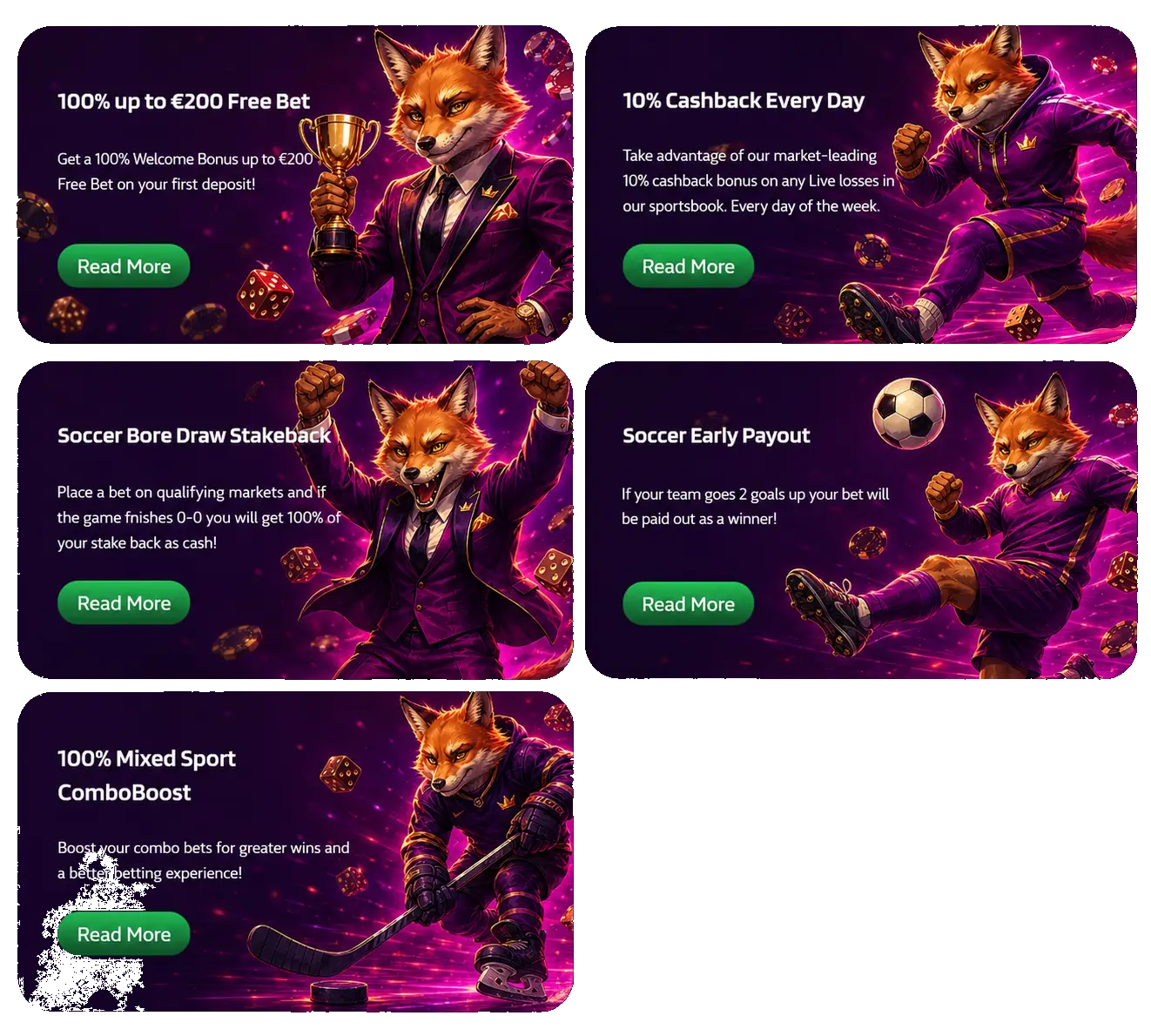 dicespin sports bonuses